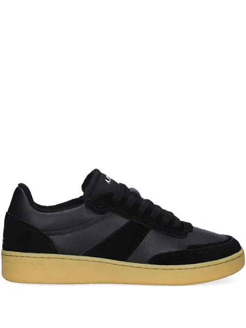 A.P.C. Plain suede-panel sneakers Black PUAAWM56112