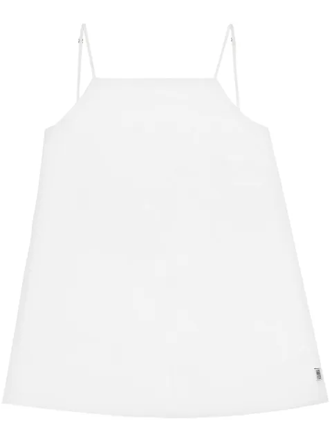 MM6 Maison Margiela V-back cotton top White S52NC0331S47294