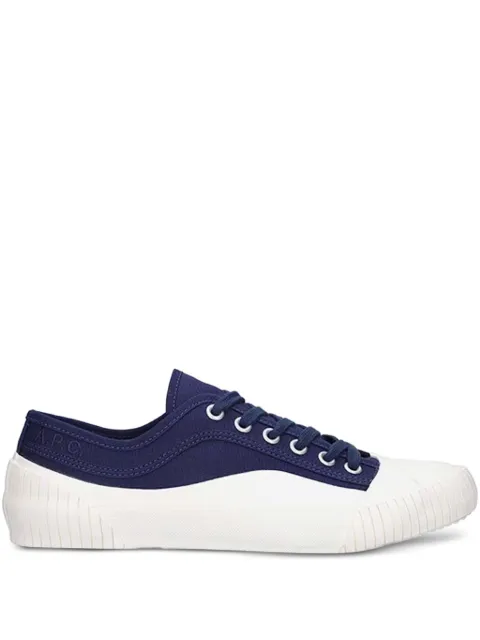 A.P.C. Iggy canvas lace-up sneakers Blue COEYSM56106