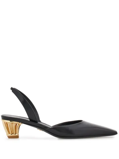 Ferragamo cage-heel slingback pumps Black 772722