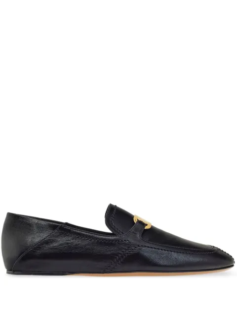 Ferragamo buckle leather loafers Black 773088