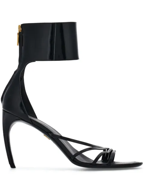Ferragamo curved-heel sandals Black 772936