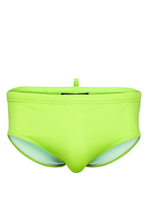 DSQUARED2 logo-print elasticated-waistband swimming trunks Green D7B455360ISA01