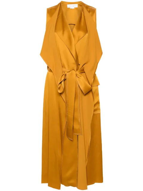 Victoria Beckham layered trench dress Brown 1124WDR005235A