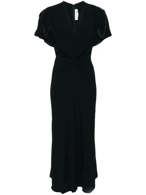 Victoria Beckham gathered-detail dress Black 1124WDR005195B