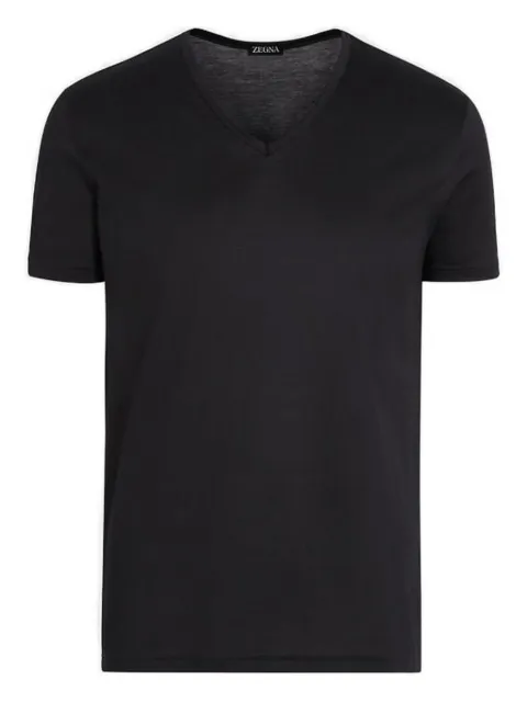 Zegna cotton t-shirt Black N2M80011