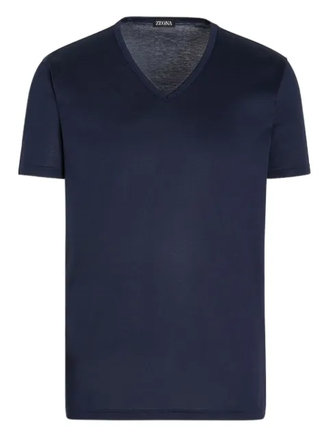 Zegna cotton t-shirt Blue N2M80011