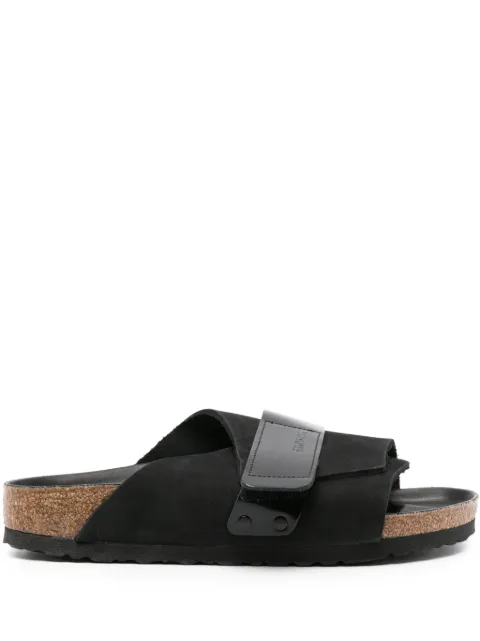 Birkenstock Kyoto suede flat sandals Black 1026516