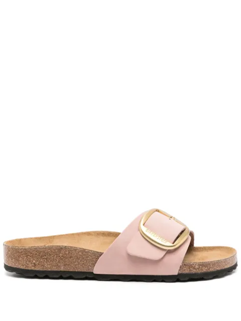 Birkenstock Madrid Big Buckle suede slides Pink 1027056