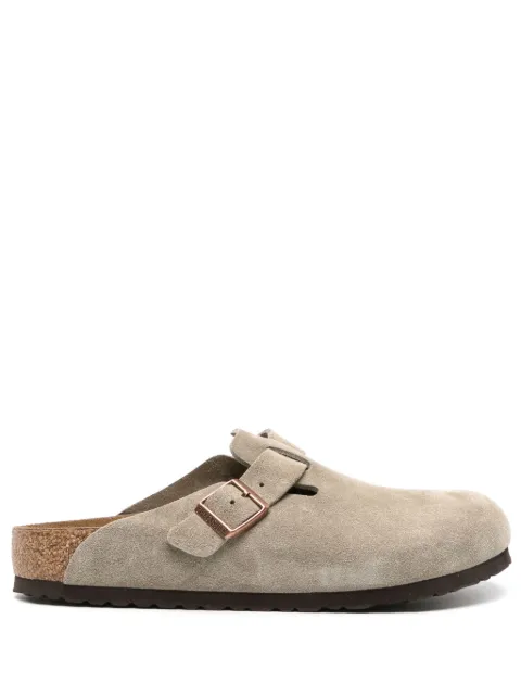 Birkenstock Boston buckle-fastening slides Neutrals 0060461