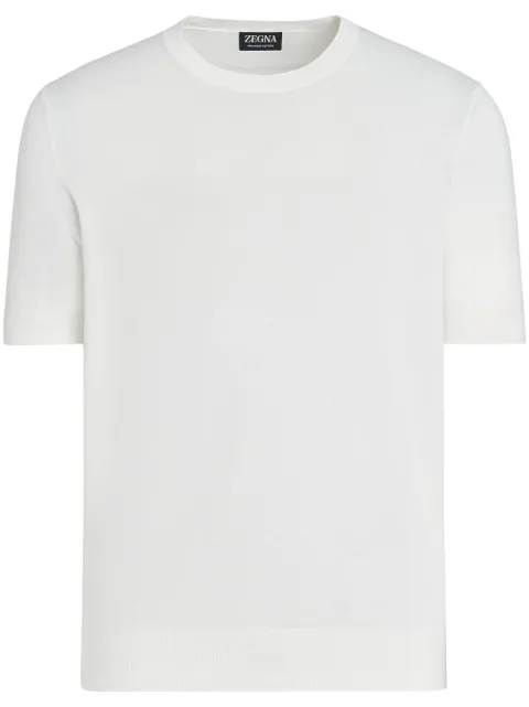 Zegna crew-neck cotton T-shirt White E8C90A7C10