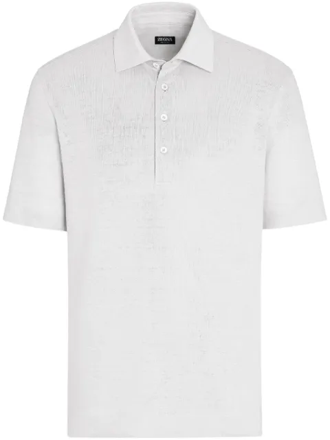 Zegna linen polo shirt White UD349A7D770