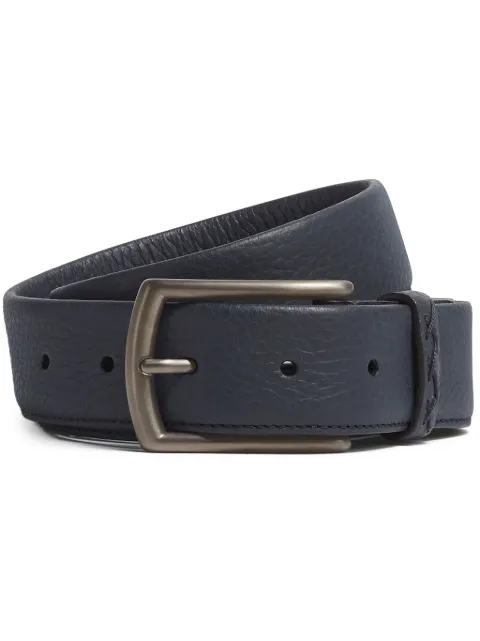 Zegna leather buckle-fastening belt Blue LHCEOB014BZ
