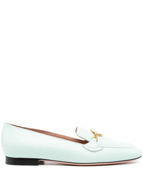 Bally Daily Emblem leather loafers Green WF102VCP001
