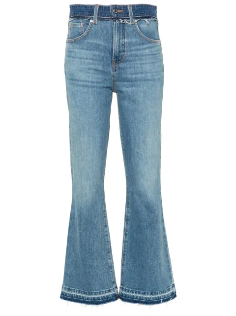 Veronica Beard Carson high-rise flared jeans Blue CARSONANKLE