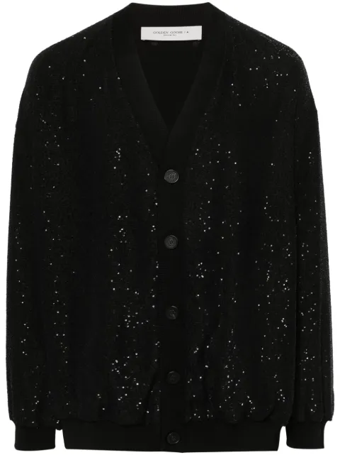 Golden Goose sequin-embellished cardigan Black GMP01818P001359