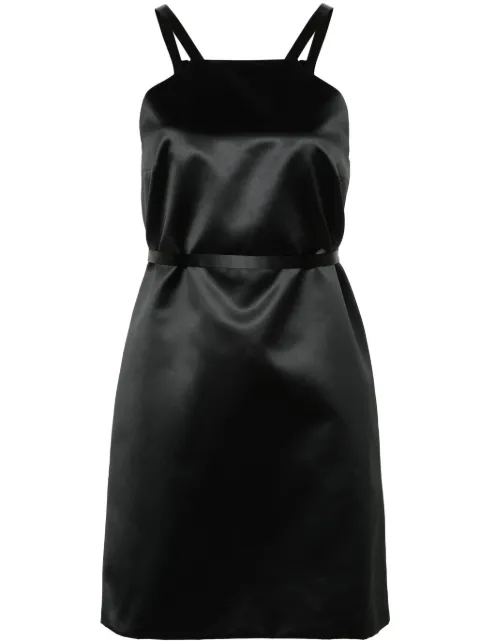 Patou belted satin mini dress Black DR1300164999B