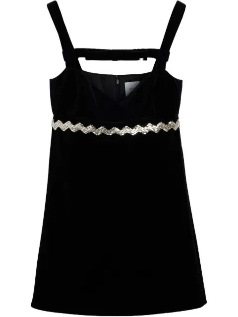 Patou rhinestone-embellished dress Black DR1370170999B