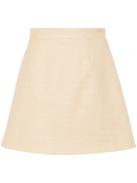 Patou bouclé mini skirt Neutrals SK0550162113B