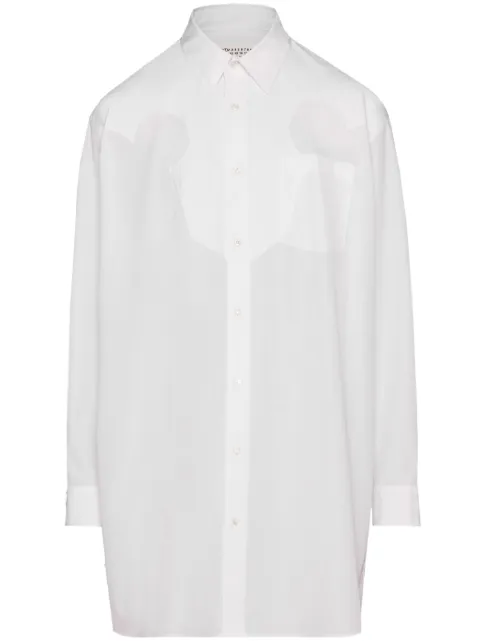 Maison Margiela cotton-poplin mini shirtdress White S51DT0014S43001