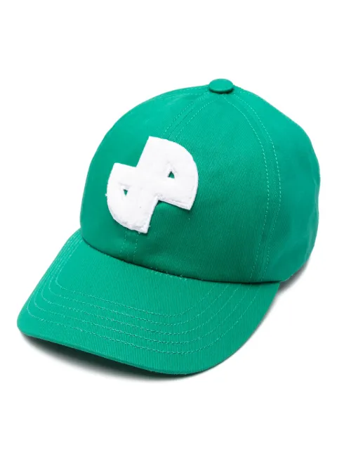 Patou JP cotton baseball cap Green AC0630175703G