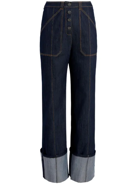 Cinq A Sept Benji high-rise flared jeans Blue ZP8621502Z