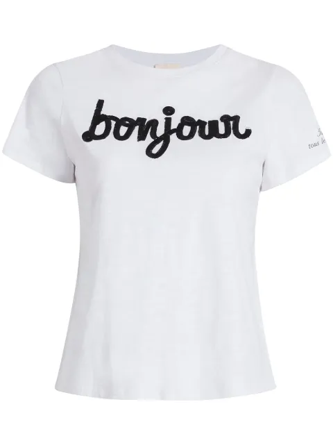 Cinq A Sept Bonjour cotton T-shirt White ZT7742962Z