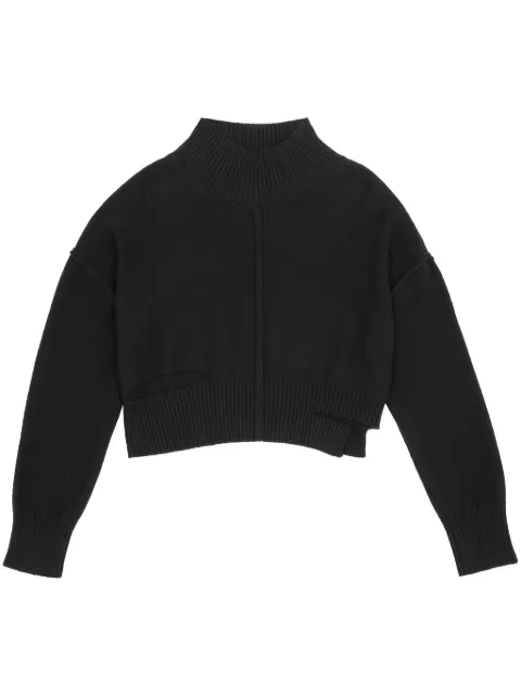 MM6 Maison Margiela high-neck cut-out jumper Black S52HA0285S18444