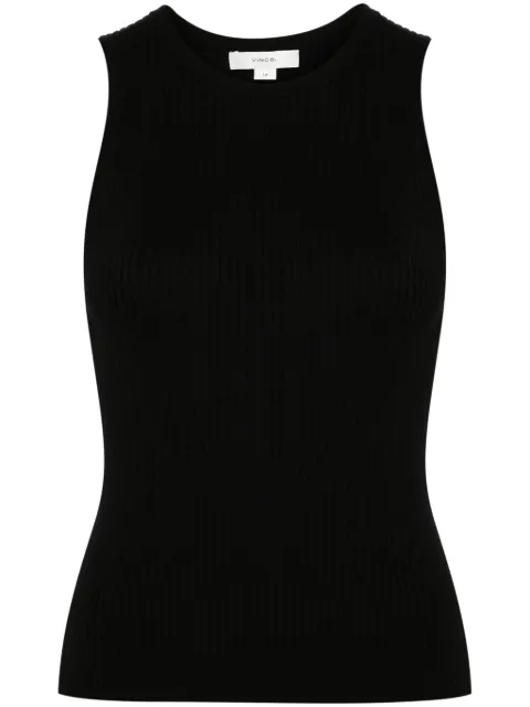 Vince crew-neck ribbed tank top Black V998179530