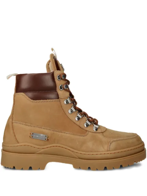 Filling Pieces lace-up combat boots Neutrals 63333369985