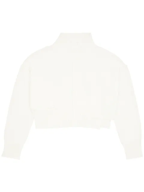 MM6 Maison Margiela high-neck cut-out jumper White S52HA0283S18444