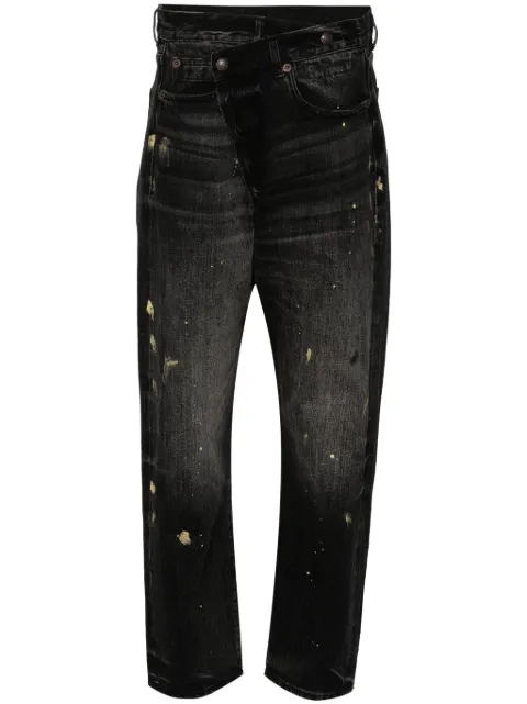 R13 mid-rise straight-leg jeans Black R13W2048D175C