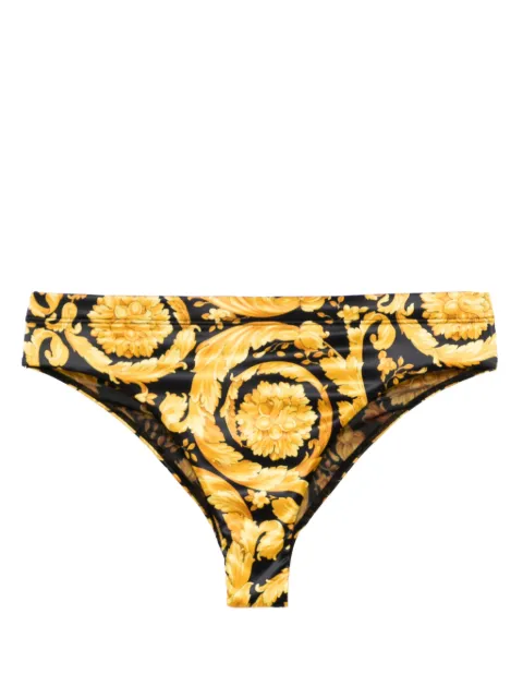 Versace Barocco-print briefs Black 10127711A09498