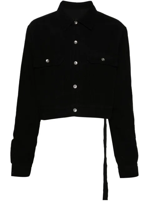 Rick Owens DRKSHDW corduroy shirt jacket Black DS02C5702MC