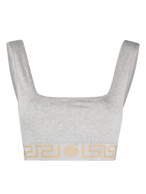 Versace Medusa-jacquard jersey bra Grey 10133231A09500