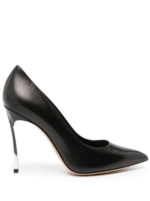 Casadei Blade 110mm leather pumps Black 1F915W100MC1155
