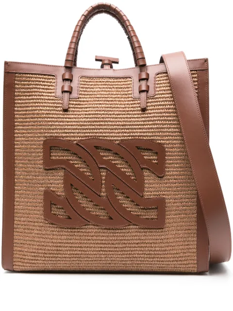 Casadei Beauriva straw tote bag Brown 3W379V0000BEAUR