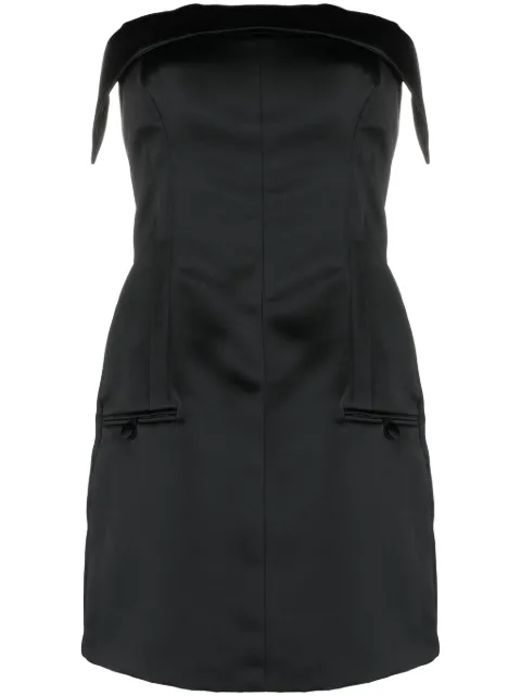 Philosophy Di Lorenzo Serafini strapless satin minidress Black J04120723