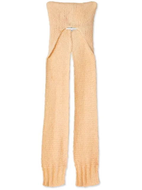 Maison Margiela knitted scarf beanie Neutrals S51TC0053S18398