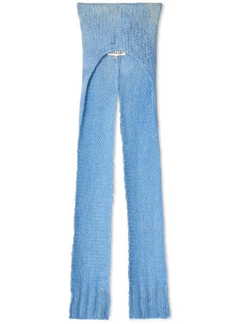 Maison Margiela knitted scarf beanie Blue S51TC0053S18463