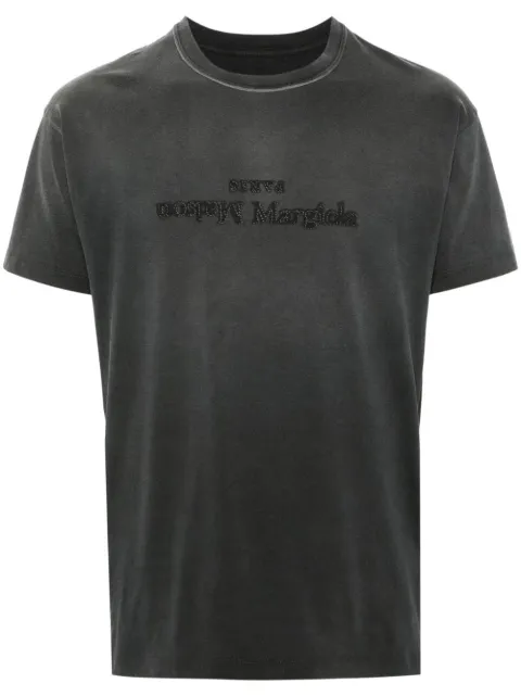 Maison Margiela Reverse logo-print cotton T-shirt Black S51GC0526S20079