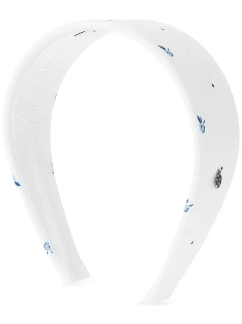 Maison Michel Elizabeth denim headband White 2539004001