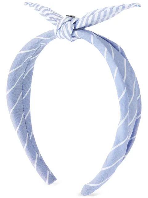 Maison Michel Sienna striped headband Blue 2367002001