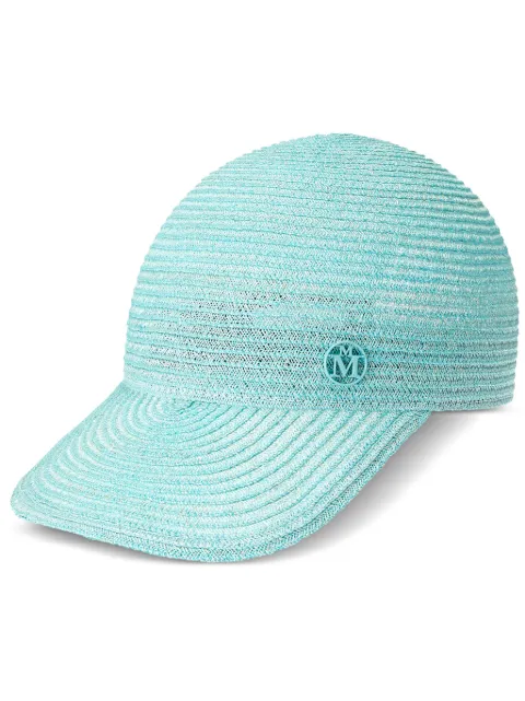 Maison Michel Tiger logo-plaque cap Blue 1068025001