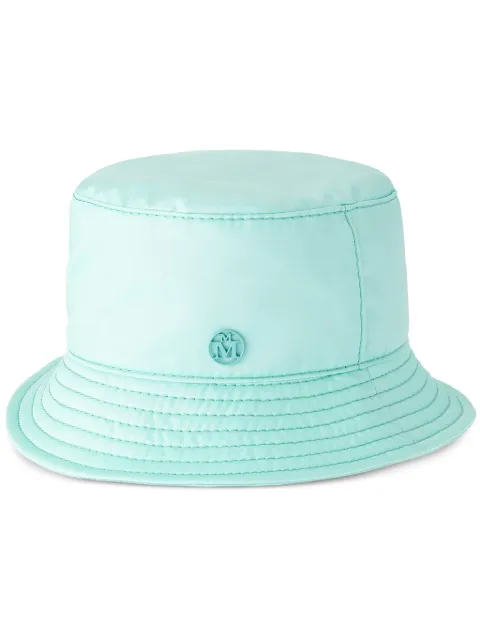 Maison Michel Jason logo-plaque bucket hat Blue 2072058001
