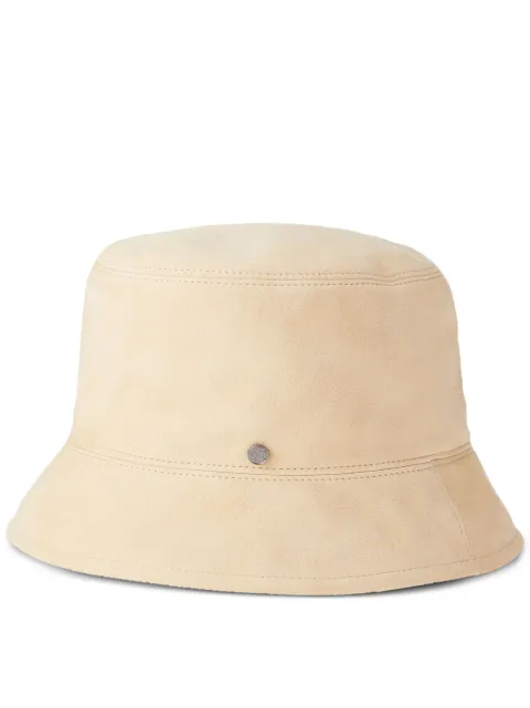 Maison Michel Axel reversible leather bucket hat Neutrals 2290068001