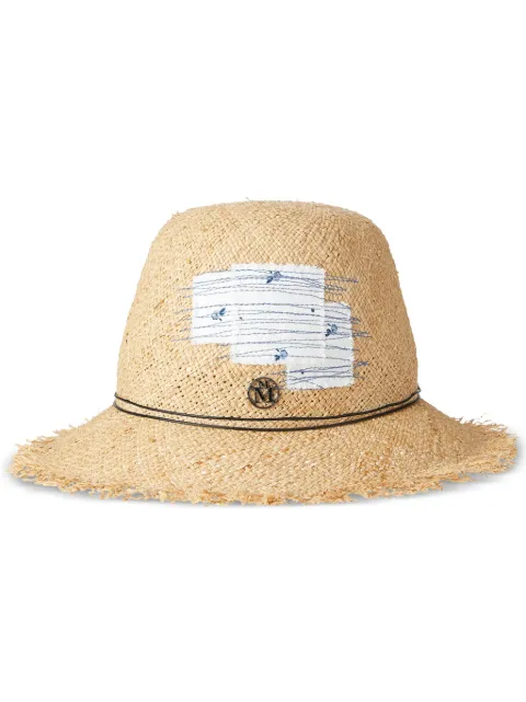 Maison Michel Candice straw fedora hat Neutrals 1185001001
