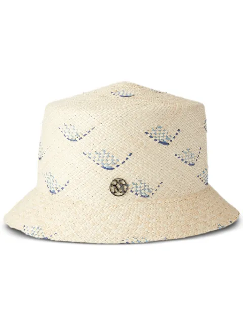 Maison Michel Arsene straw cloche hat Neutrals 1083047001