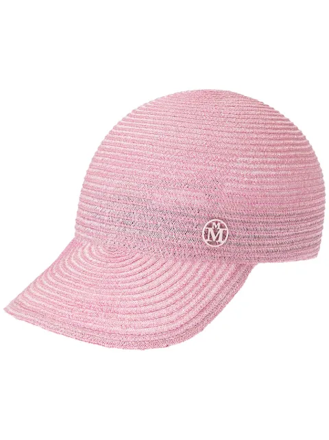 Maison Michel Tiger interwoven cap Pink 1068025003