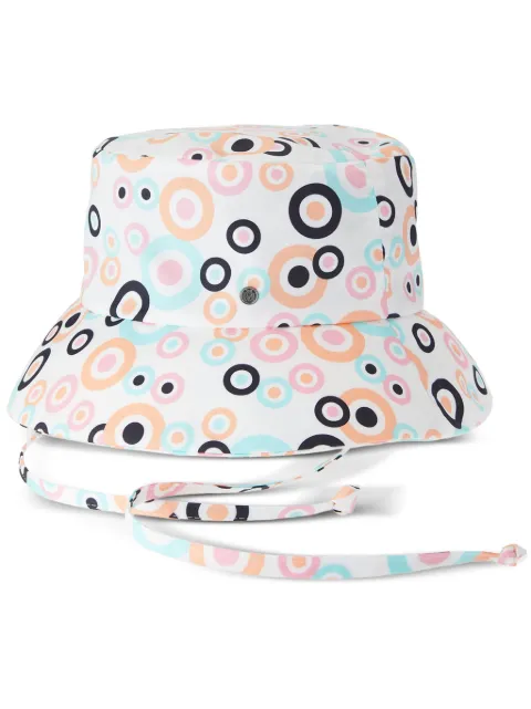 Maison Michel Angele graphic-print cotton bucket hat White 2422020001
